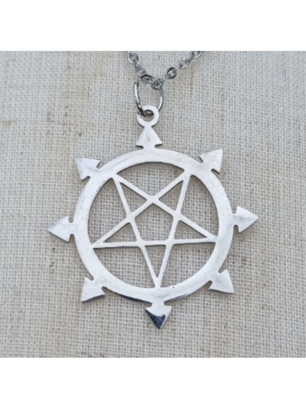 ❤️ 2/$20 Pentagram Stainless Steel Necklace Style 2